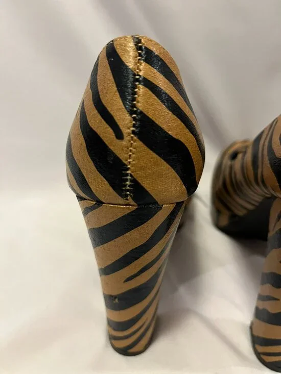 Forever 21 Tiger Print Platform Heels – Size 8 – NWOT - Picture 6 of 16